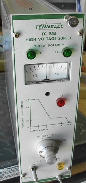 TENNELEC TC 945 High Voltage Power Supply NIM BIN module to 5000