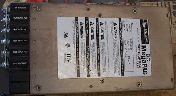 600 watt 12/36 volt 100 Amp Megapac DC to DC power supply