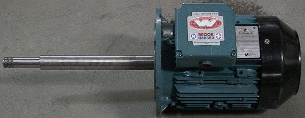 New super-long-shaft 5.5HP electric motor Brook Hansen flange