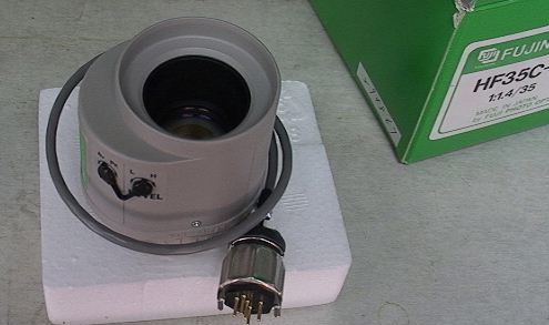 New Auto Iris Fujinon 35mm C-Mount Security TV Camera Lens