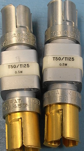 2 Tektronix General Radio Attenuator T50/T125 Microwave Connect