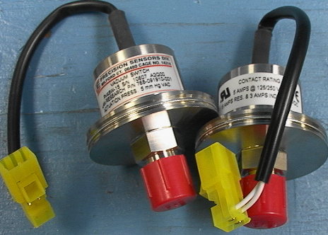 Vacuum Switch 5mm Hg Precision Sensors PV48W-15 LAM